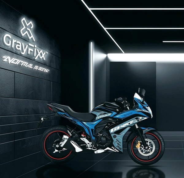 Hydrogrey Edition Full Body Sticker for Gixxer SF 150 Bs4 | Made in Premium Gloss Vinyl with FPF (Fade Protection Film), Waterproof, Precut Sticker, Pack of 1
